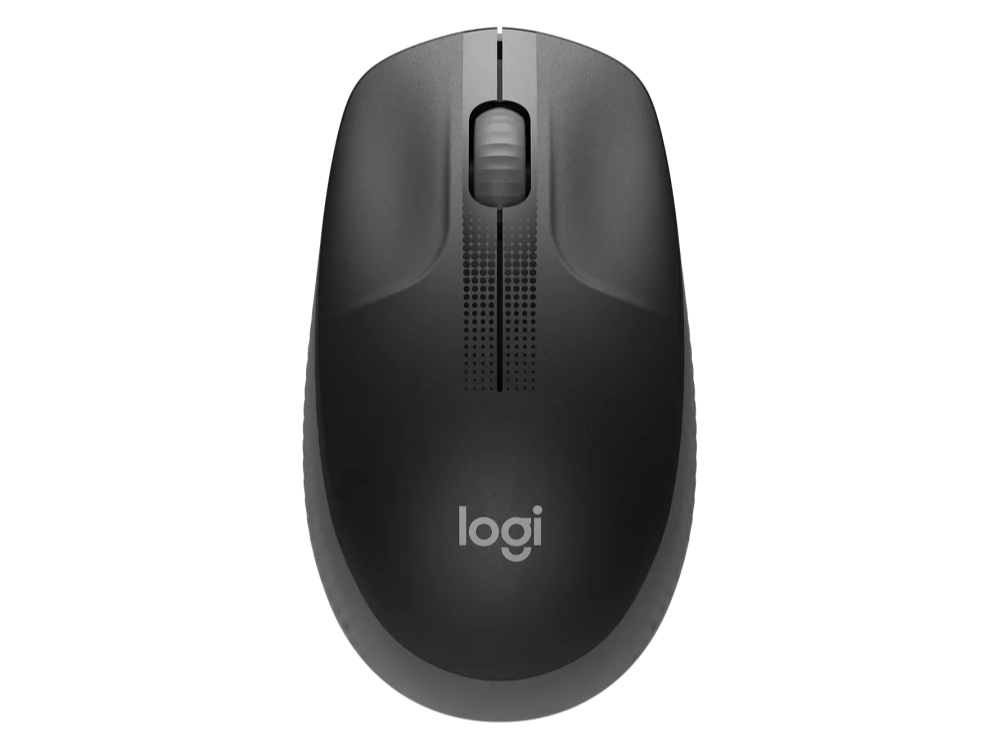 Logitech M190 Casual 1000 dpi negro full size 1000dpi gris diseño curvo ambidiestro batería 18 meses con modo ahorro receptor usb cursor y desplazamiento preciso rueda amplio 3 botones ppp nano 1x raton inalambrico