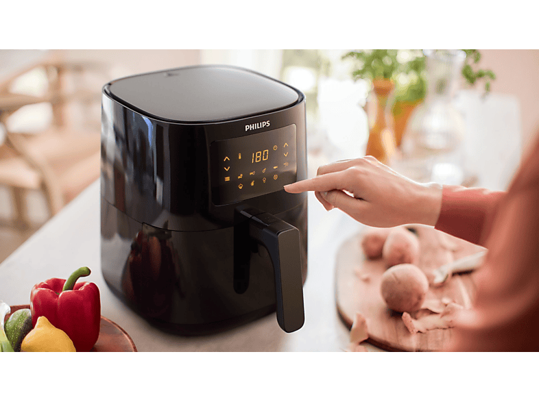 PHILIPS HD9252/90 Airfryer Yağsız Fritöz Siyah_3