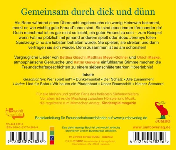 Buchcover auf Deutsch, betitelt 'Gemeinsam durch dick und dünn', mit Text und Logo.