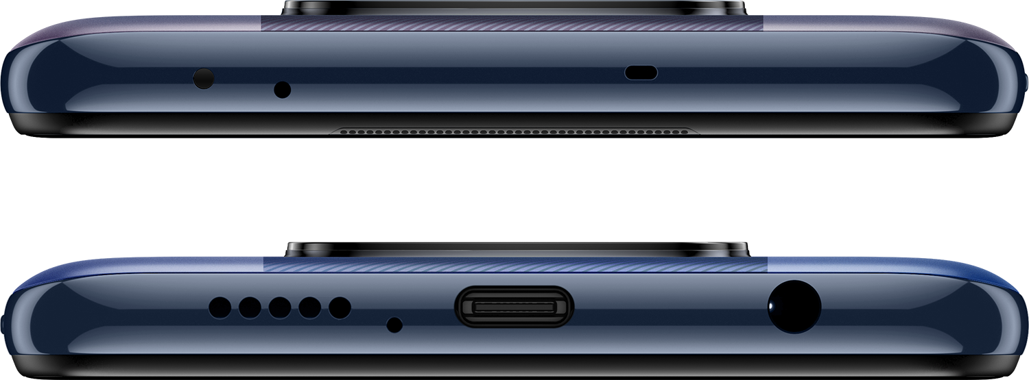 Nahaufnahme der Unterseite eines Smartphones mit Anschlüssen, Lautsprecher und Mikrofon.