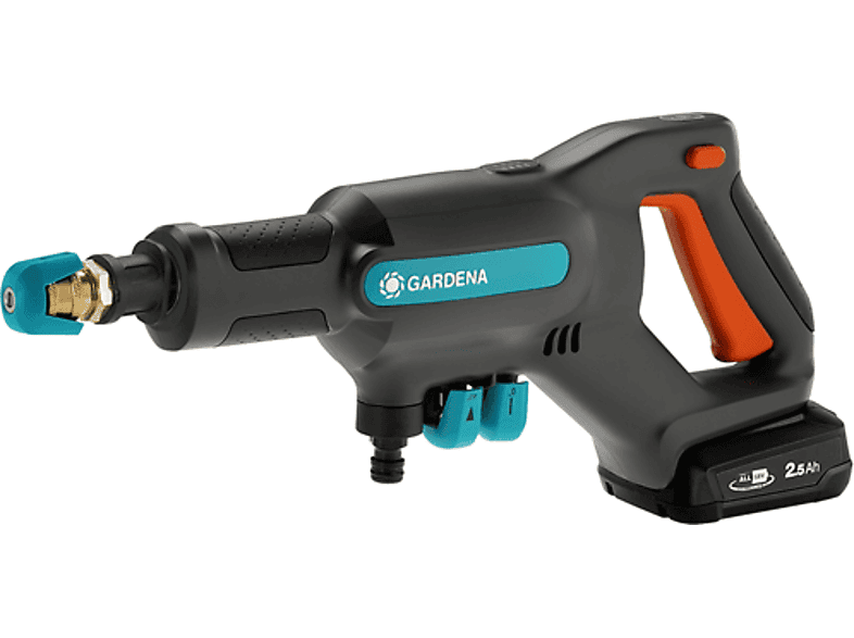 GARDENA 14800-20 AquaClean 24/18V P4A Ready-To-Use Set Akku-Mitteldruckreiniger (Grau/Türkis, 250 l/h) — Foto 2 von 5