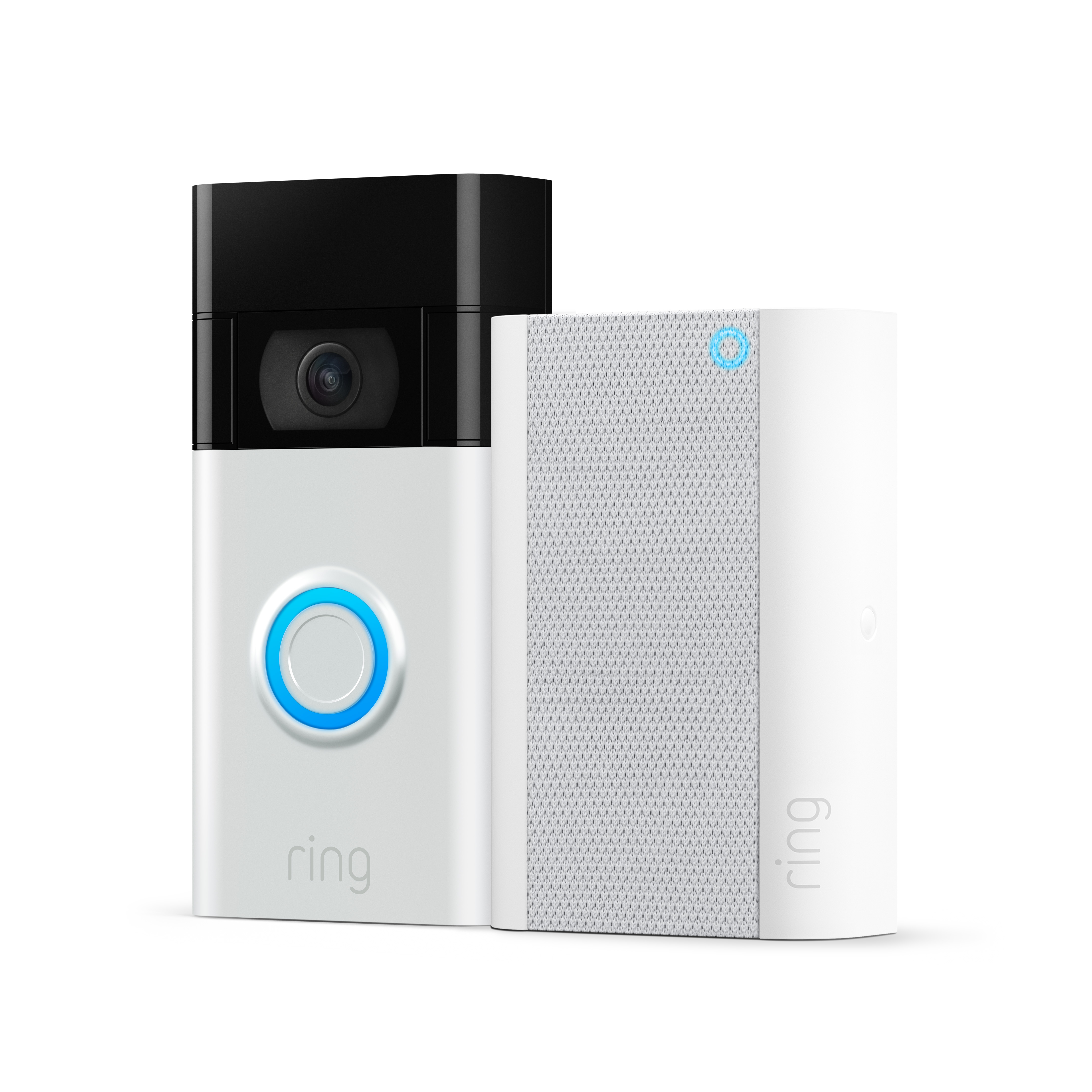 RING Video Doorbell 2.Gen, Videotürklingel Satin/Nickel (KGY-00052)  Video-Türklingel (Anzahl Kameras: 1, für Außen, Nachtsichtfunktion, Akkubetrieb, Grau)