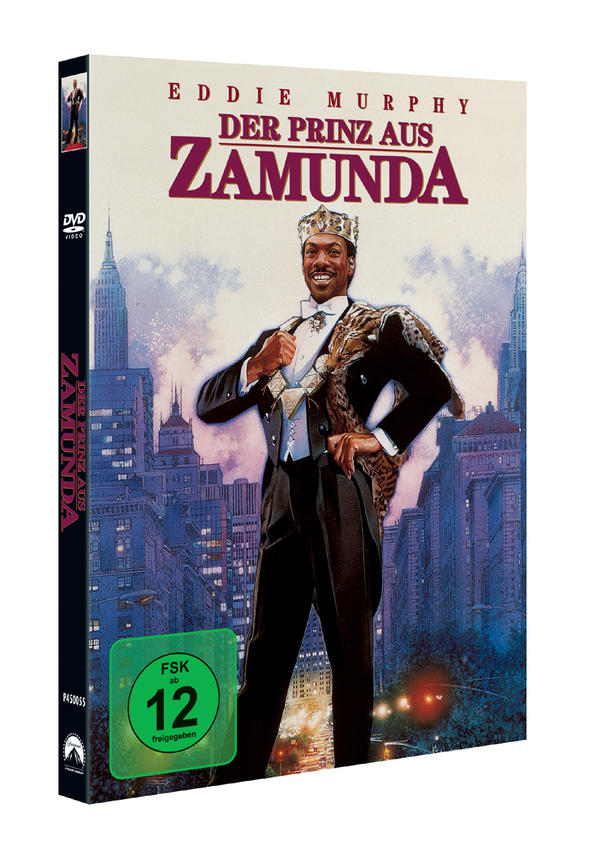 DVD-Hülle mit einem Mann mit Krone und einer Skyline.