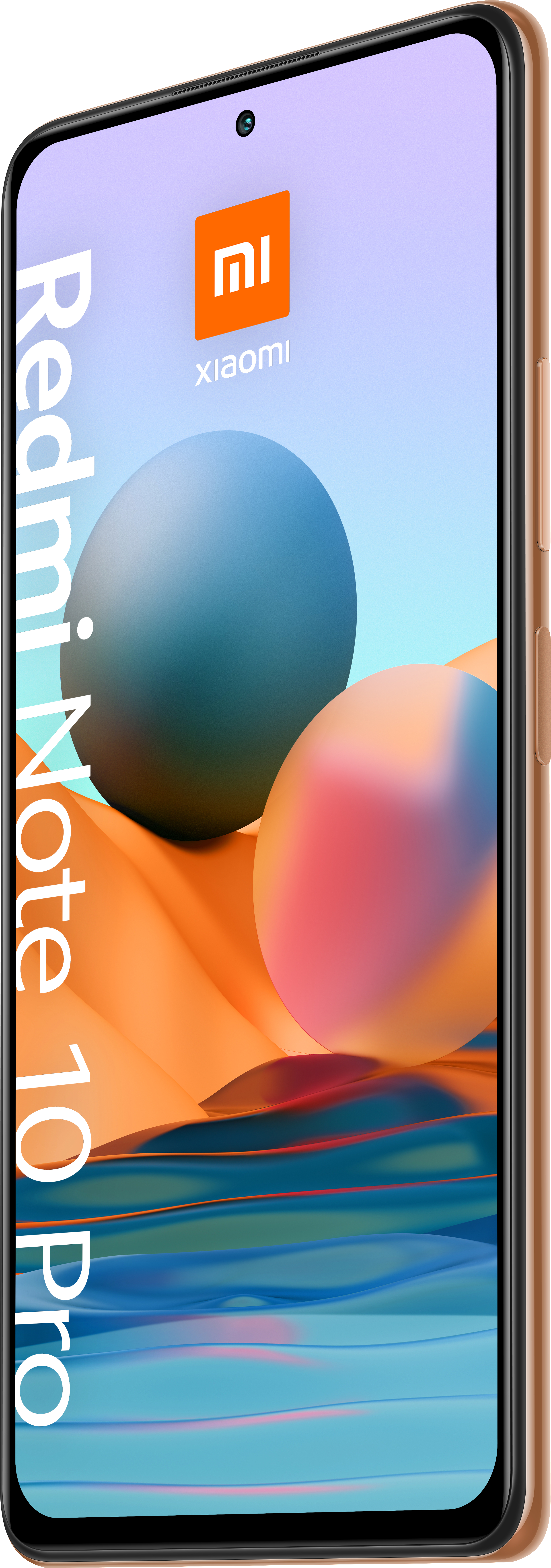 Ein Telefon mit dem Titel Redmi Note 10 Pro auf dem Bildschirm.