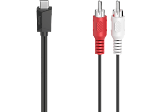 Cable | Hama 00200730, De conector USB-C a conector RCA, m, Negro