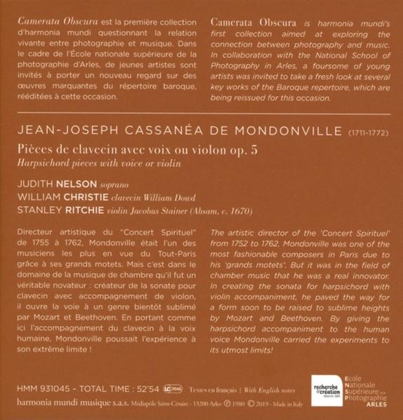 A book cover with text in multiple languages. Contains the names of musicians and other information.