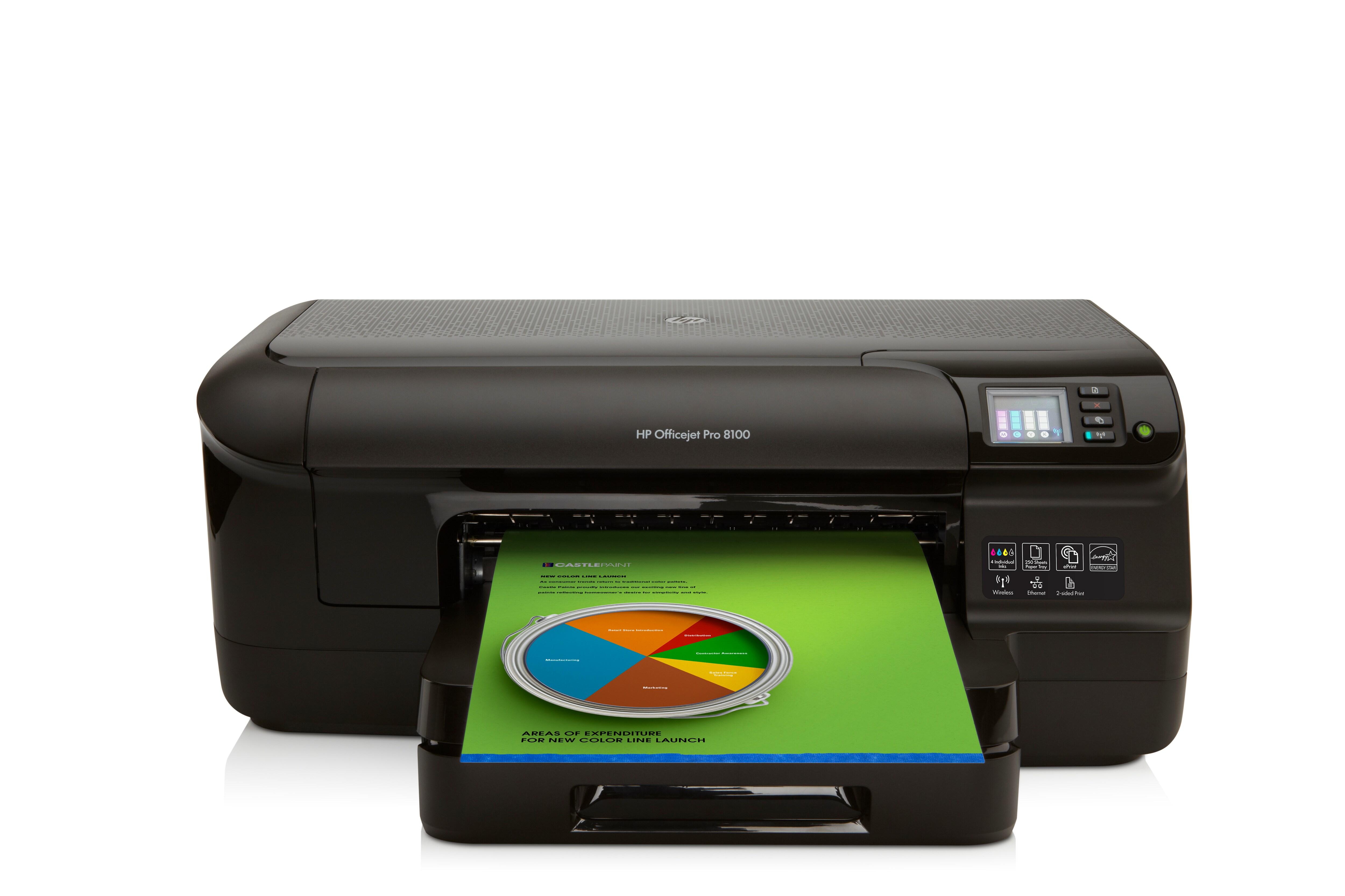 Impresora - HP Officejet Pro 8100 con WiFi e impresión móvil