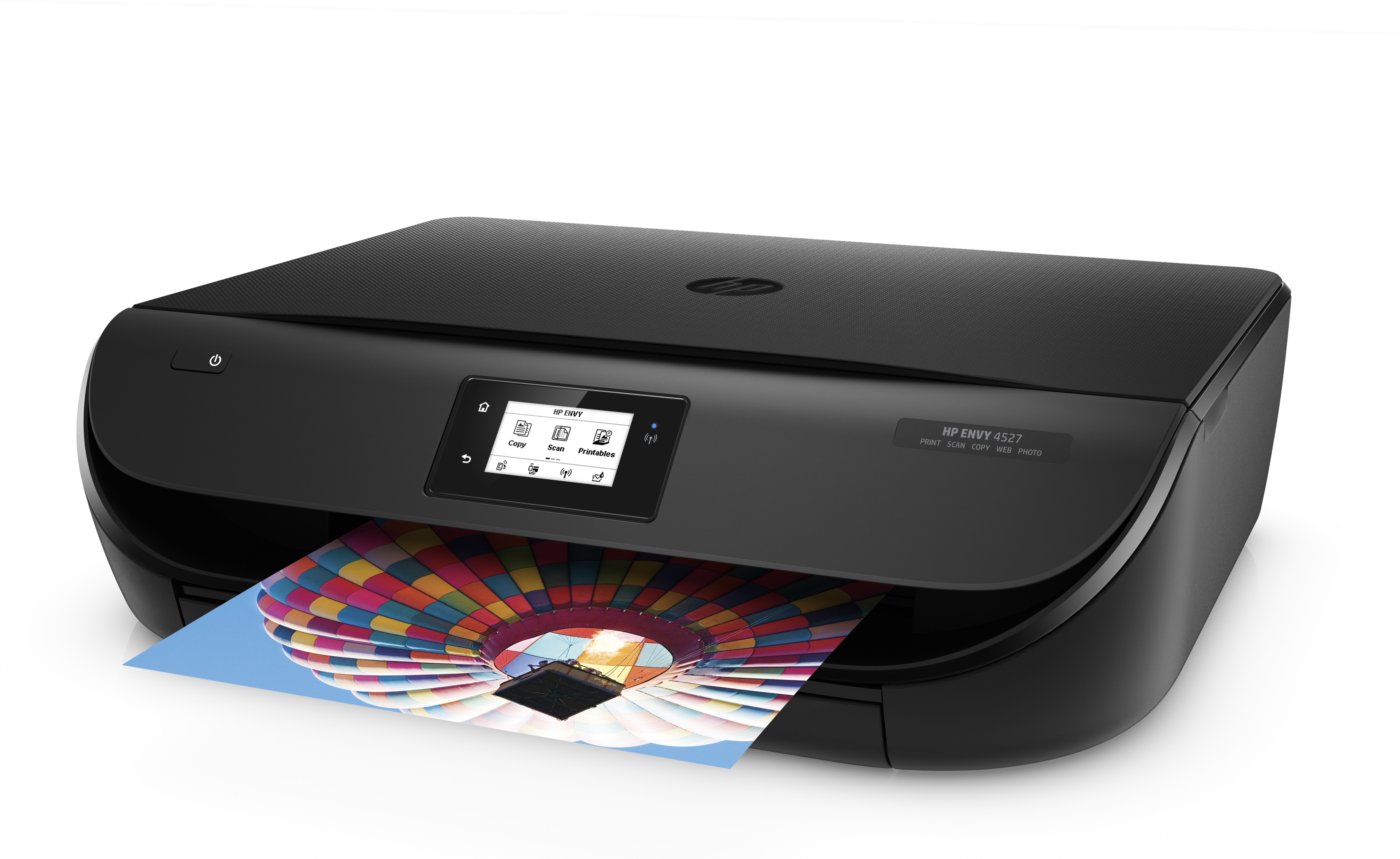 Impresora multifunción - HP ENVY 4527, Inyección de tinta térmica, A4, Pantalla táctil, Wifi,