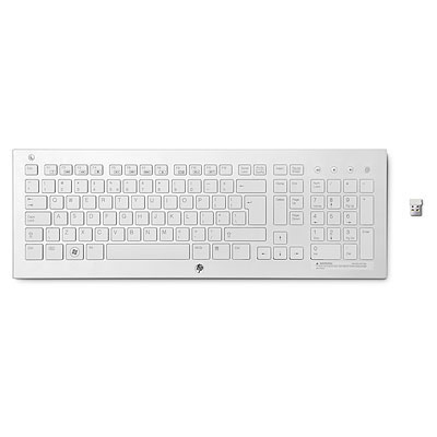 Teclado inalámbrico - Hp K5510, Inalámbrico, Blanco