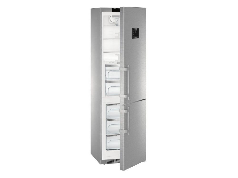 Frigorífico combi - Liebherr CBNies 4878, 351 l, No Frost, BioFresh, Pantalla táctil 7" TFT, 201 cm, Inox