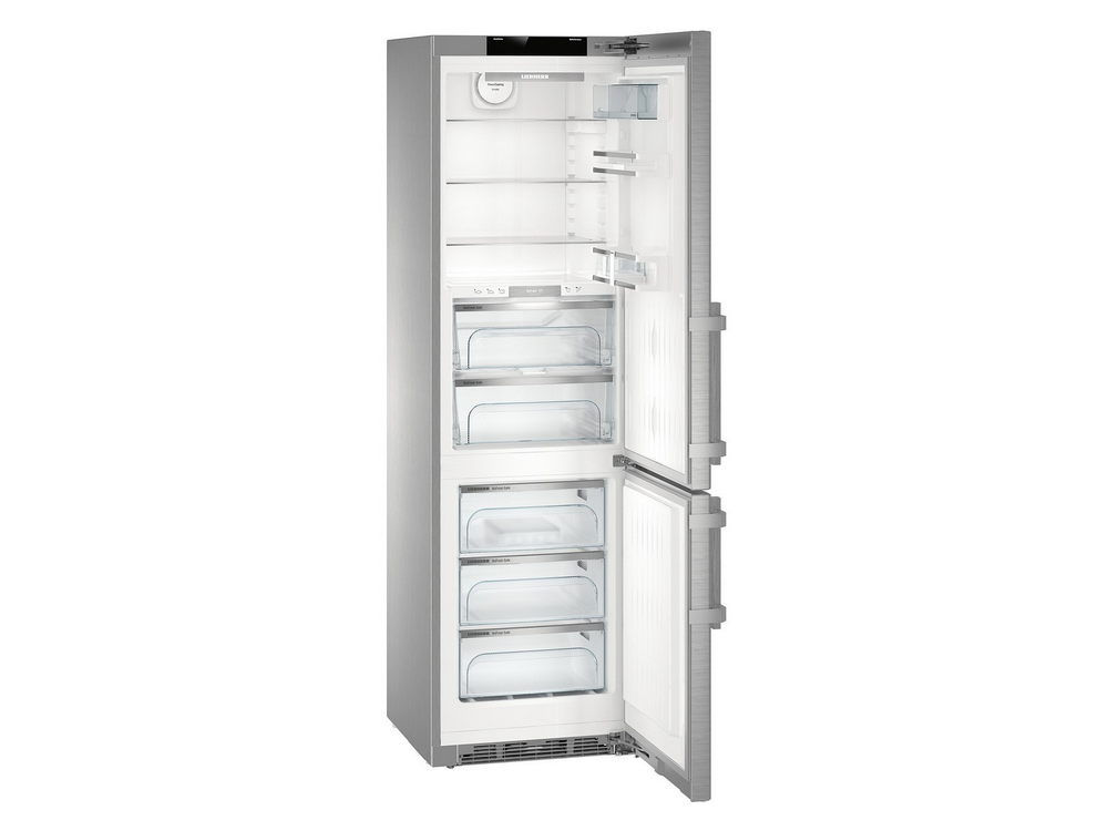 Frigorífico combi - Liebherr CBNies 4878, 351 l, No Frost, BioFresh, Pantalla táctil 7" TFT, 201 cm, Inox