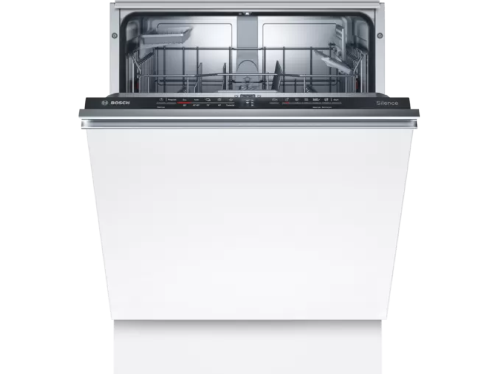 Lavavajillas - Bosch SMV2HAX02E, Integrable, 13 servicios, 4 programas, Motor EcoSilence, 60 cm, Blanco
