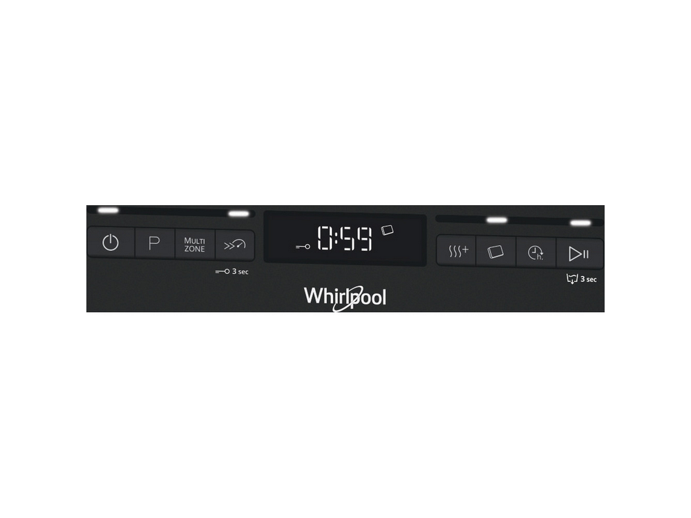 Lavavajillas - Whirlpool WFO 3T142 X, Independiente, 14 servicios, 10 programas, 6th Sense, 60 cm, Inox