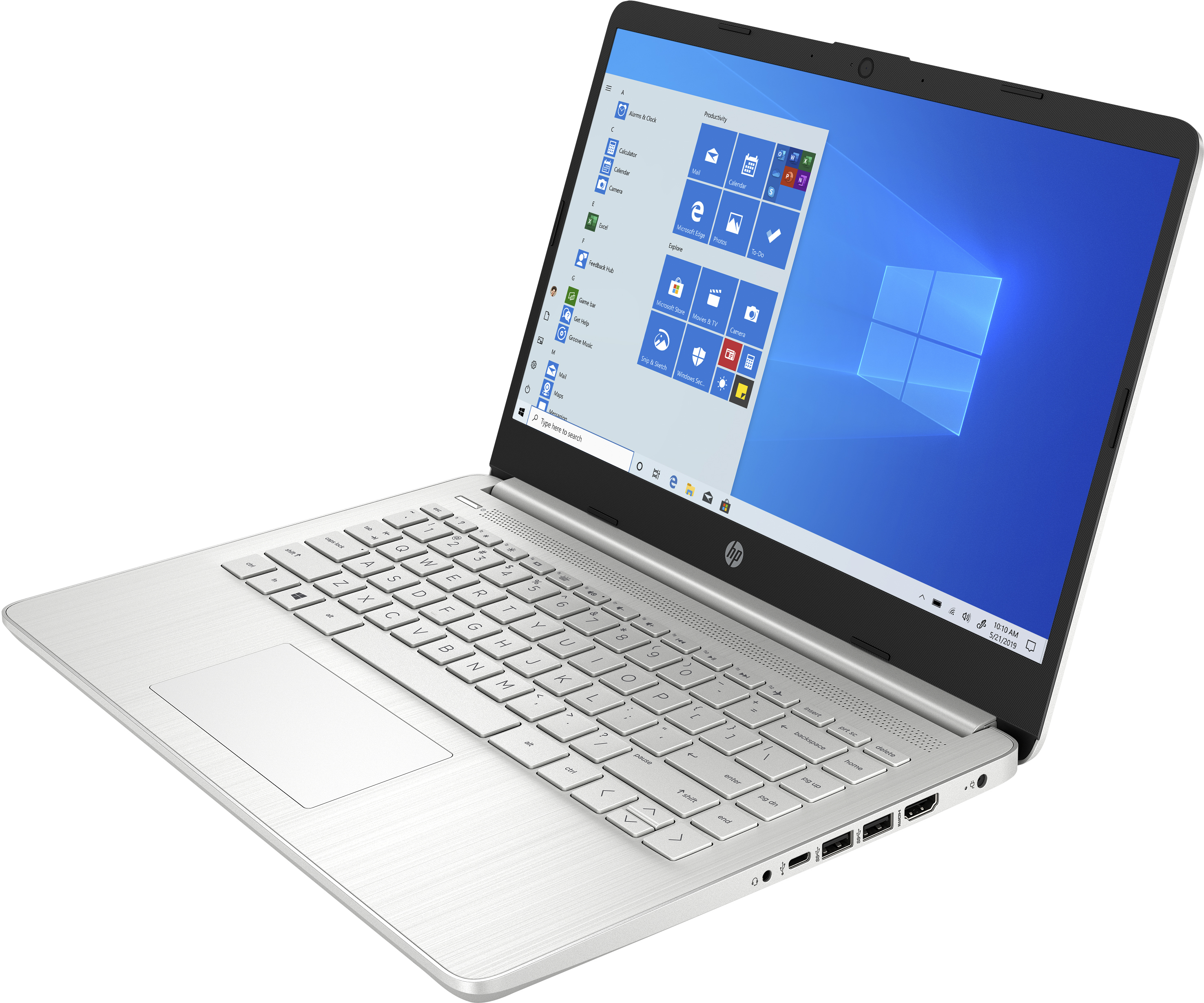HP 14s-fq1377ng - 14 Zoll - AMD Ryzen™ 7 5700U - 16 GB - 1 TB - AMD Radeon™ Onboard Graphics - Windows 10 Home (64 Bit)
