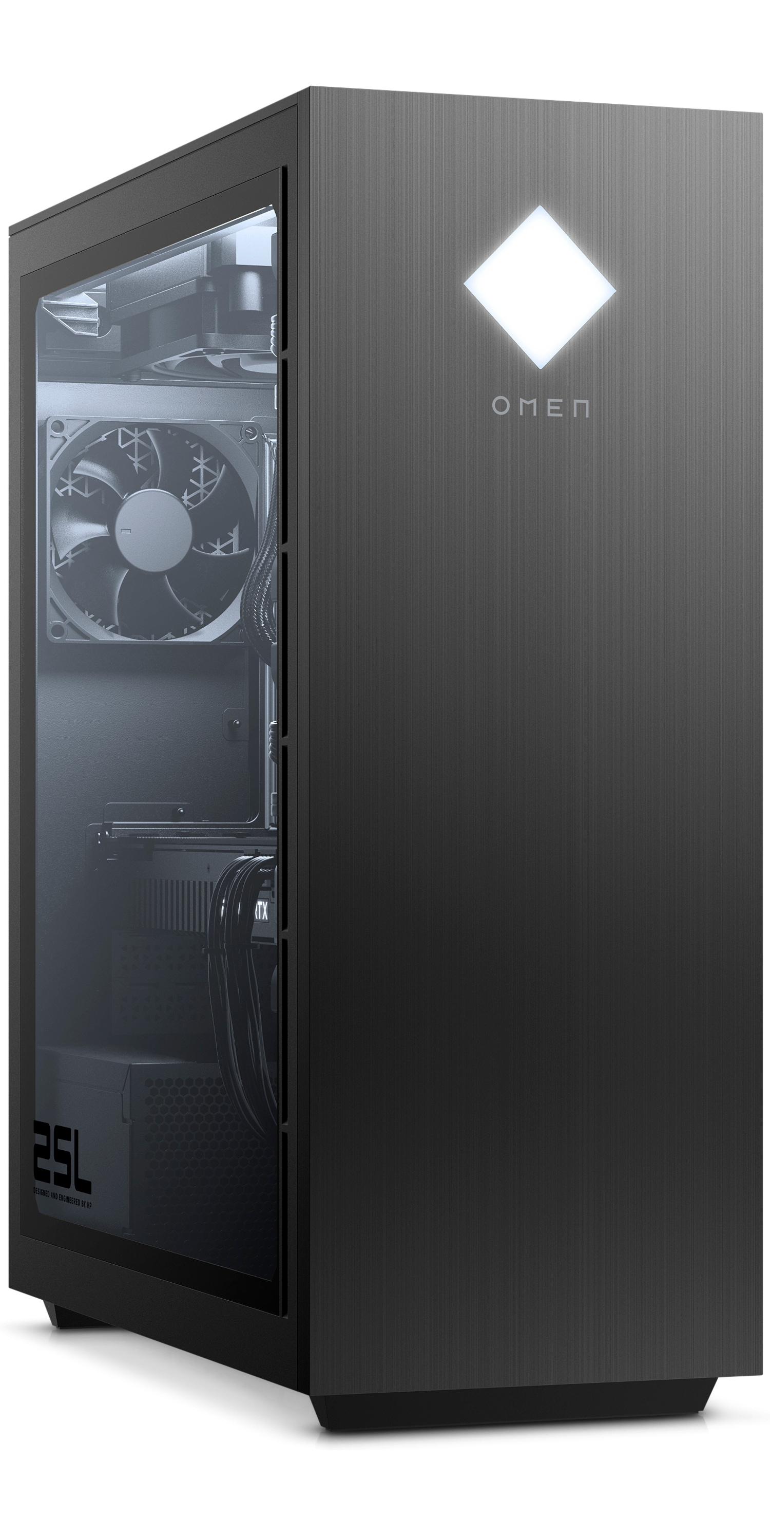 HP OMEN 25L GT12-1300ng - AMD Ryzen™ 7 5700G - 16 GB - 1 TB - NVIDIA GeForce RTX™ 3060 Ti - Windows 10 Home (64 Bit)