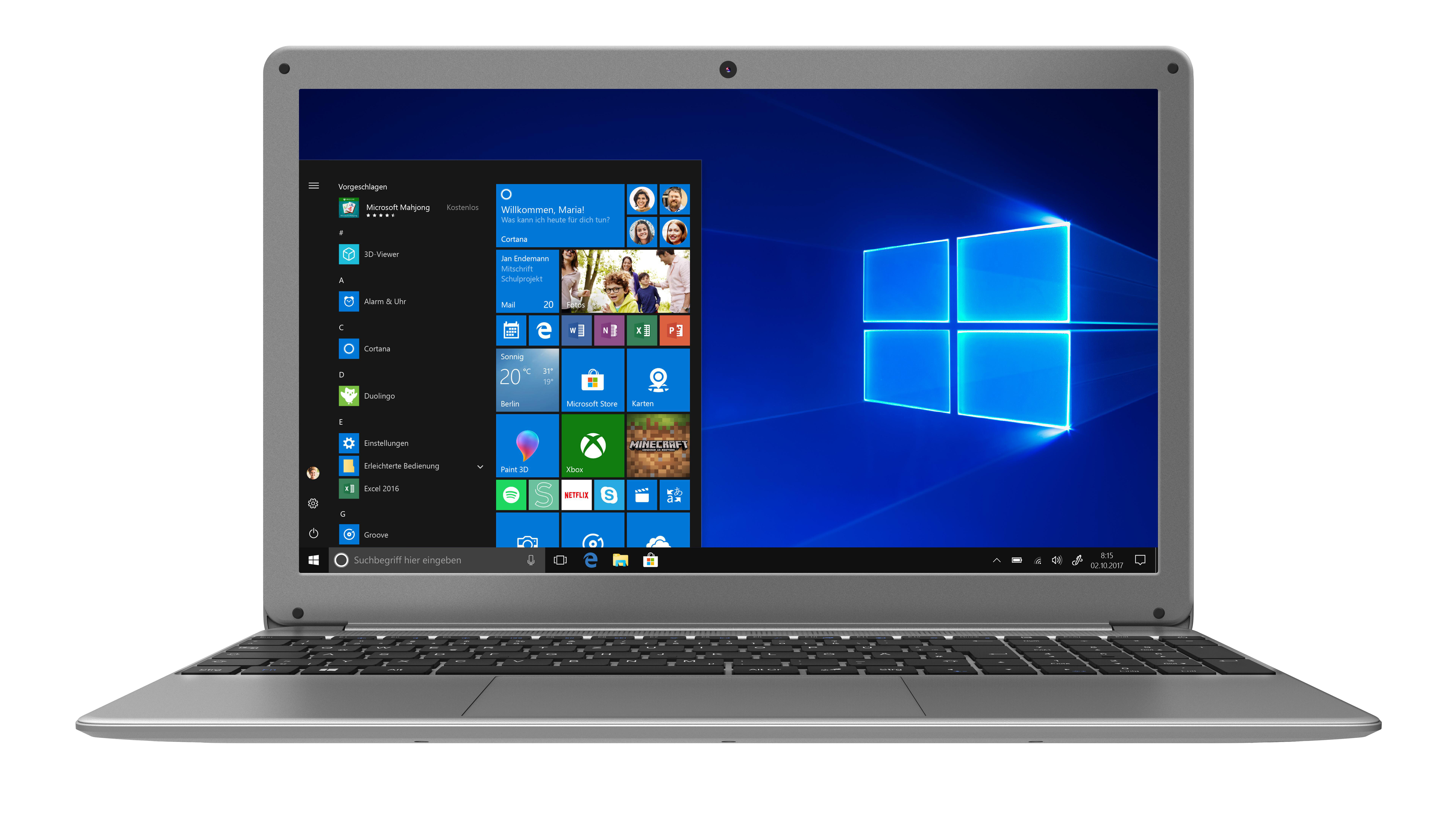 PEAQ Classic PNB C150-7S8512DV - 15,6 Zoll - Intel® Core™ i7 i7-6560U - 8 GB - 512 GB - Intel® Iris® Plus Graphics - Windows 10 Home (64 Bit)