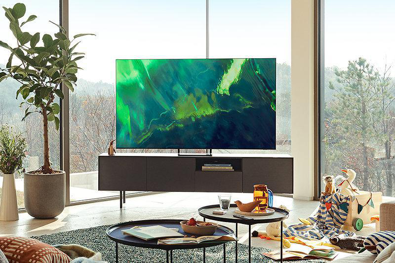SAMSUNG GQ85Q70A QLED TV (Flat, 85 Zoll / 214 cm, UHD 4K, SMART TV, Tizen)