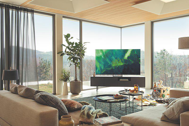 SAMSUNG GQ85Q70A QLED TV (Flat, 85 Zoll / 214 cm, UHD 4K, SMART TV, Tizen)