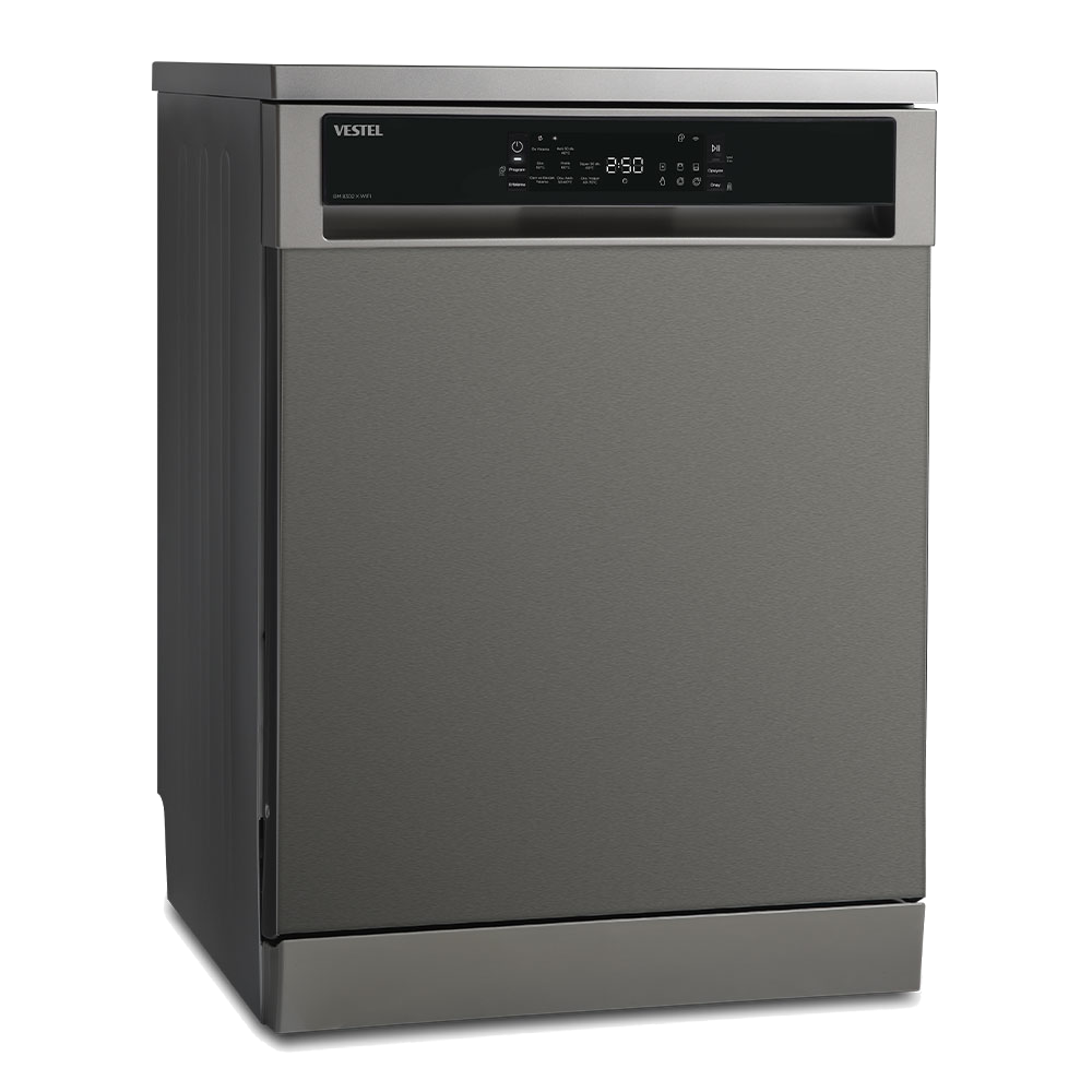 VESTEL BM 8302 X WIFI E Enerji Sınıfı 8 Programlı Bulaşık Makinesi Inox