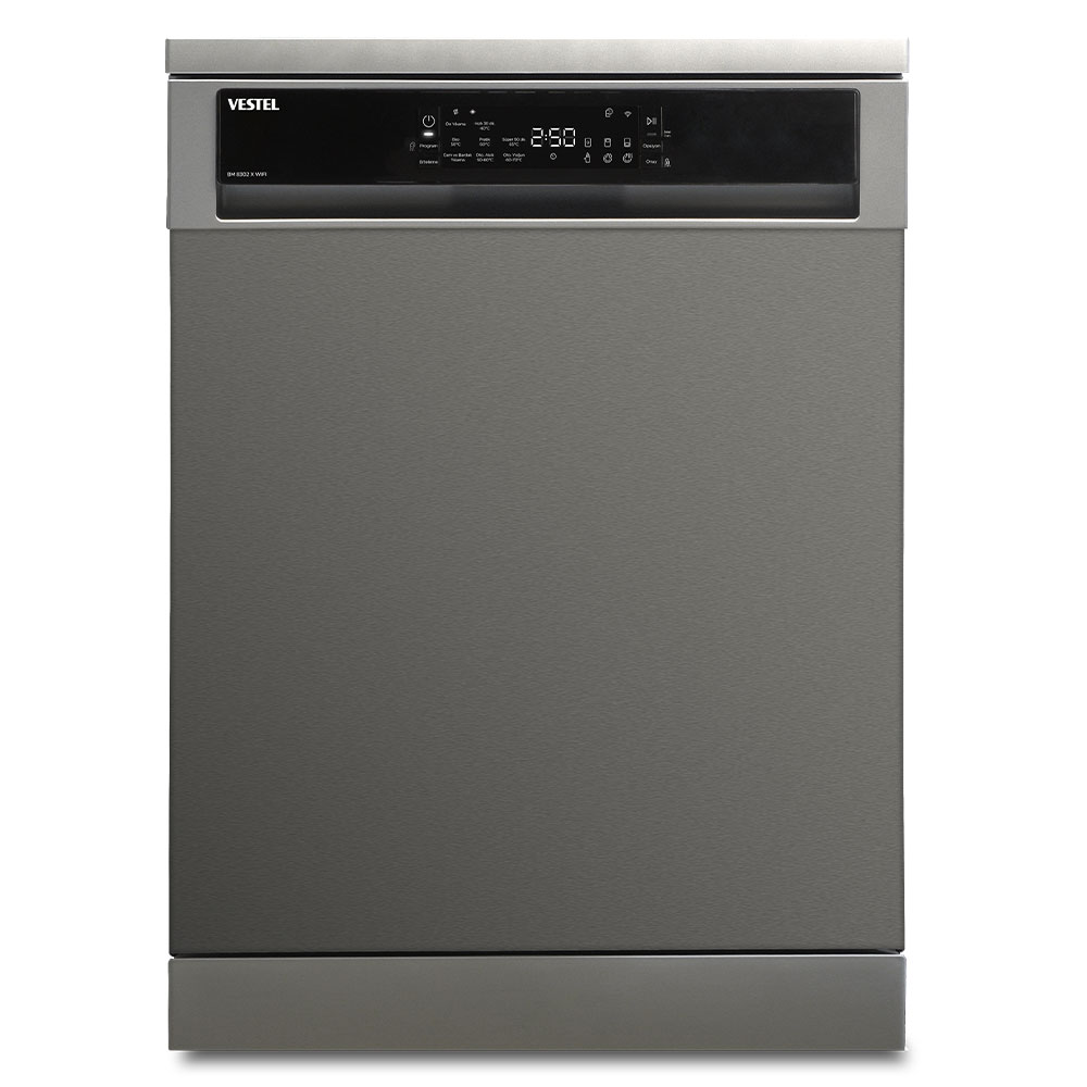 VESTEL BM 8302 X WIFI E Enerji Sınıfı 8 Programlı Bulaşık Makinesi Inox