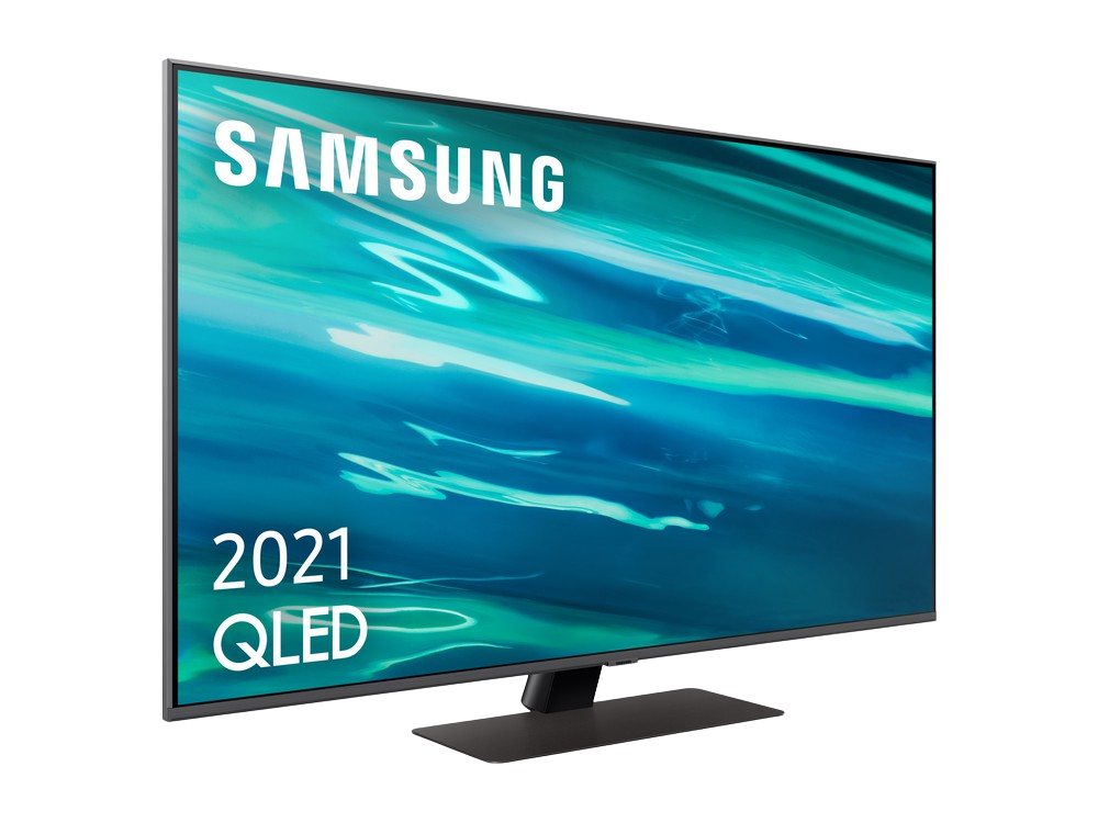 TV QLED 50" - Samsung QE50Q80AATXXC, UHD 4K, Smart TV, HDR10+, Tizen, Motion Xcelerator, Control de voz, Plata