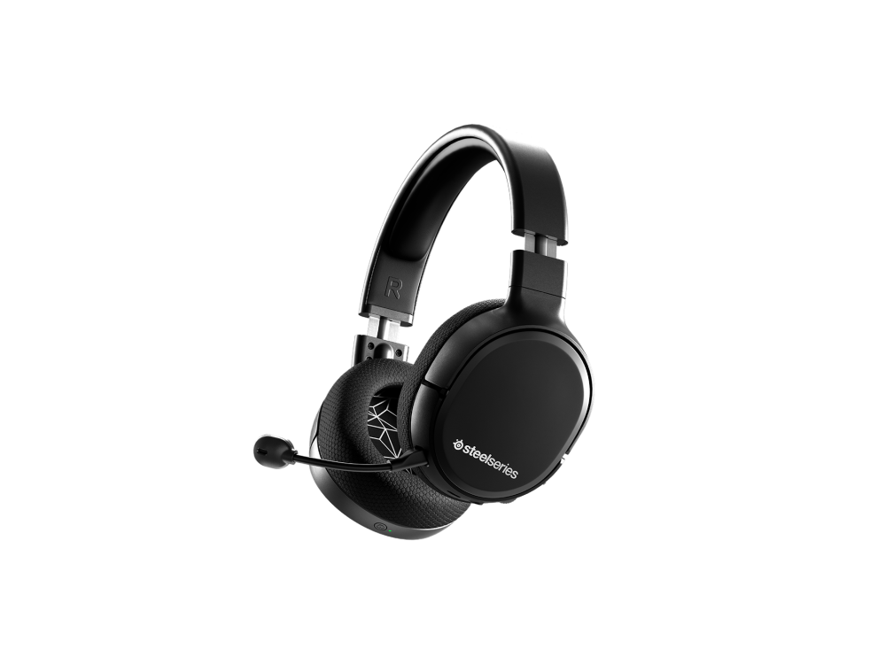 Auriculares gaming - SteelSeries Arctis 1 Wireless, 2.4 Ghz, Con diadema, Con micrófono, Negro