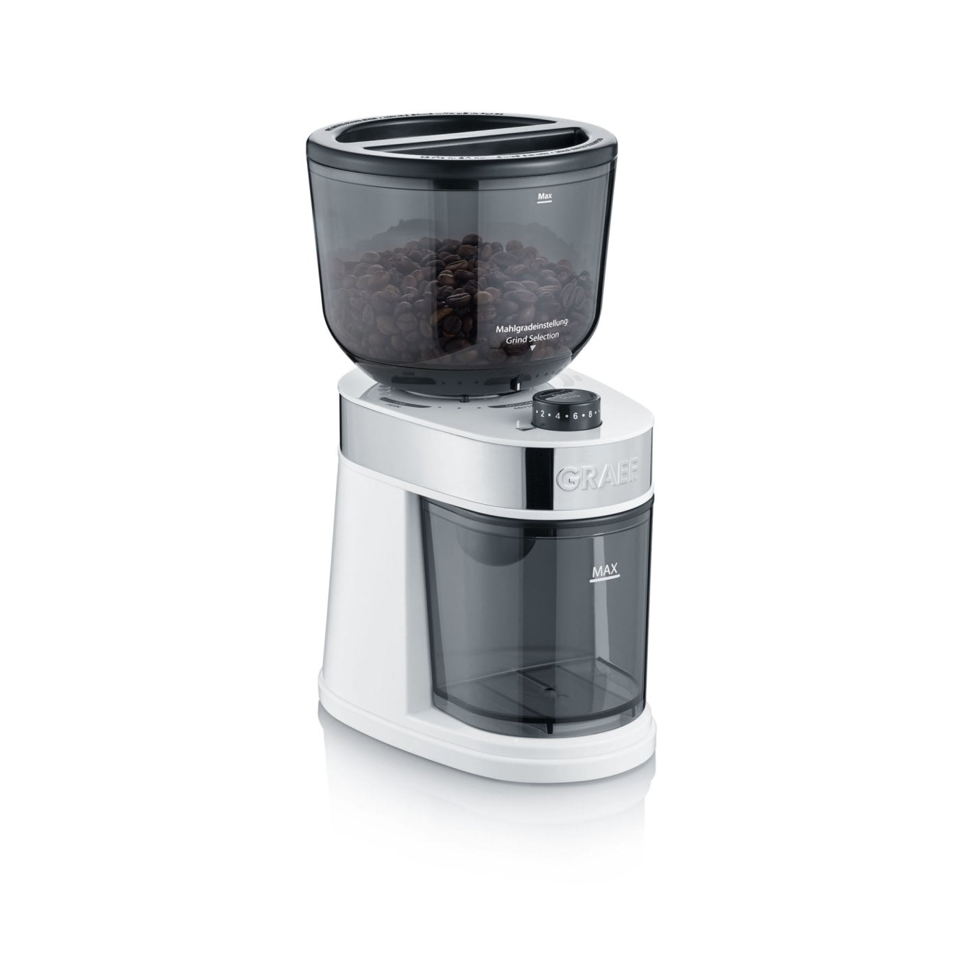 GRAEF ES401-Set Espressomaschine salita inkl. Kaffeemühle Weiß Espressomaschine (Weiß, 1400 Watt, 15 bar)