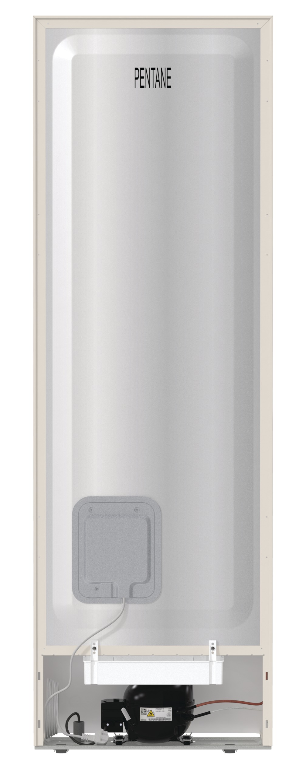 GORENJE NRK6192AC4 Kühl- Gefrierkombination (E, 300 l, 1850 mm hoch, Standgerät, No Frost (verminderte Eisbildung), Beige)
