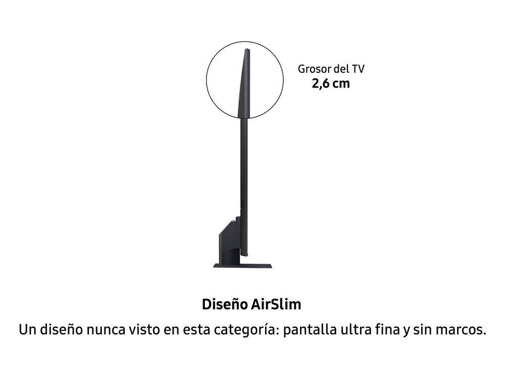 TV QLED 55" - Samsung QE55Q75AATXXC, UHD 4K, Smart TV, HDR10+, Tizen, Motion Xcelerator, Negro
