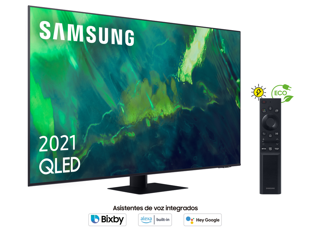 TV QLED 55" - Samsung QE55Q75AATXXC, UHD 4K, Smart TV, HDR10+, Tizen, Motion Xcelerator, Negro