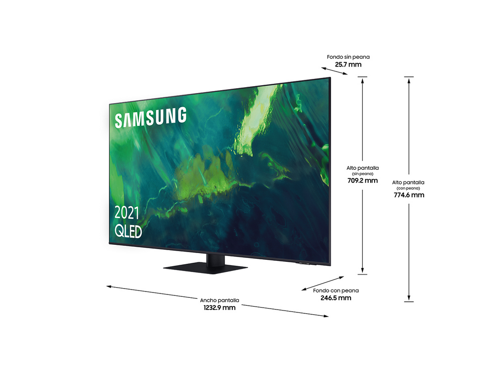 TV QLED 55" - Samsung QE55Q75AATXXC, UHD 4K, Smart TV, HDR10+, Tizen, Motion Xcelerator, Negro
