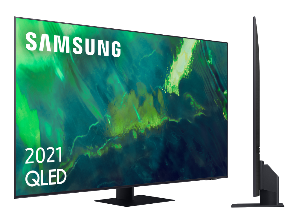 Samsung Qled 4k 2021 65q75a smart tv de 65 resolución uhd procesador ia quantum hdr10+ wide viewing angle motion xcelerator turbo+ ots lite y alexa integrada. qe65q75a 163 cm artificial qe65q75aatxxc tizen 165 65“ 7 qe65q75aat 1651