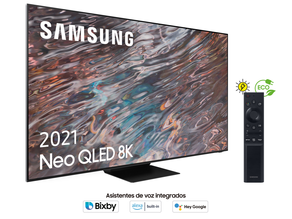 TV QLED 75" - Samsung QE75QN800ATXXC, Neo QLED 8K IA, Quantum Matrix Technology Pro, HDR2000, Negro
