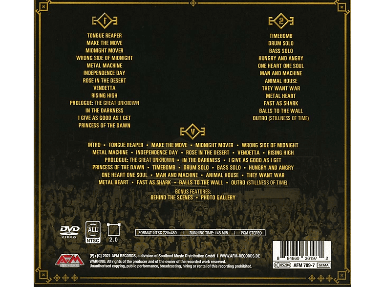 Thumbnail - Udo - Live In Bulgaria 2020 (CD + DVD Video)