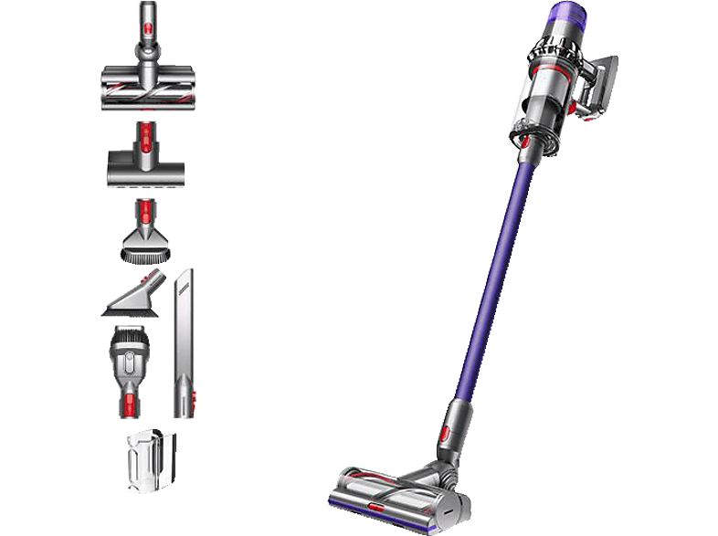 DYSON V11 Torque Drive Extra Stielsauger, Akkubetrieb, 545 Watt Stielsauger in Nickel/Violett