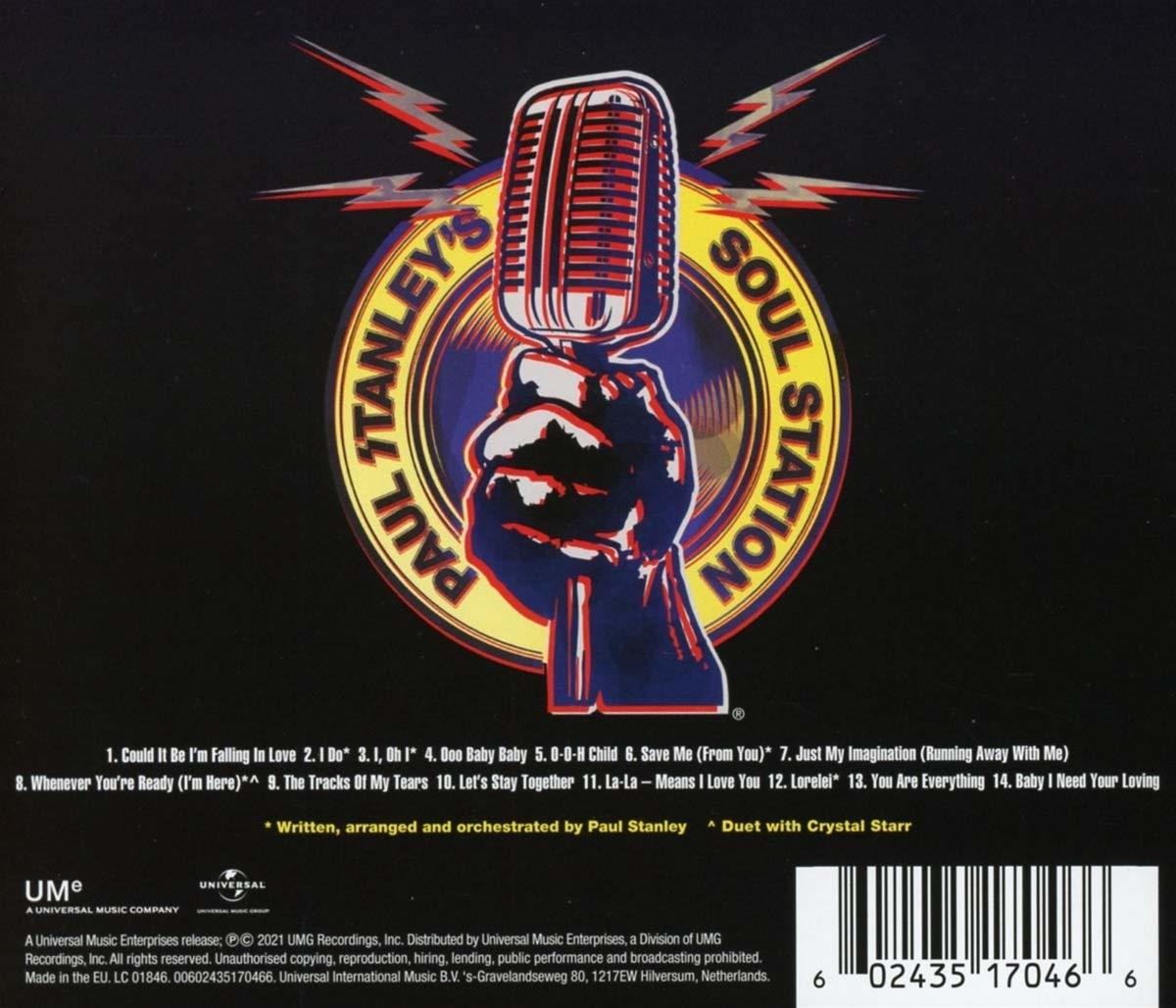 Album borító Paul Stanley's Soul Station-nel és mikrofonnal.