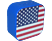 NAVON NWS-23 bluetooth hangszóró, USA zászló minta