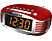AKAI CE-1500 rádiós ébresztőóra, piros
