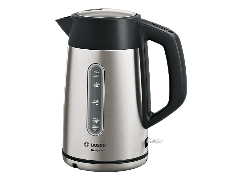Bosch Twk4p440 - Wasserkocher (, Edelstahl/Schwarz)