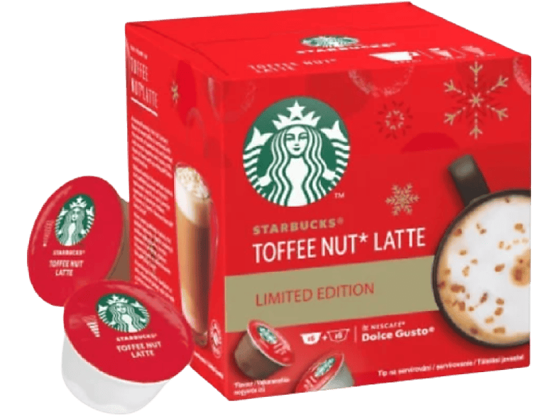 Cápsulas monodosis Starbucks Toffee Nut Latte, Café con caramelo y