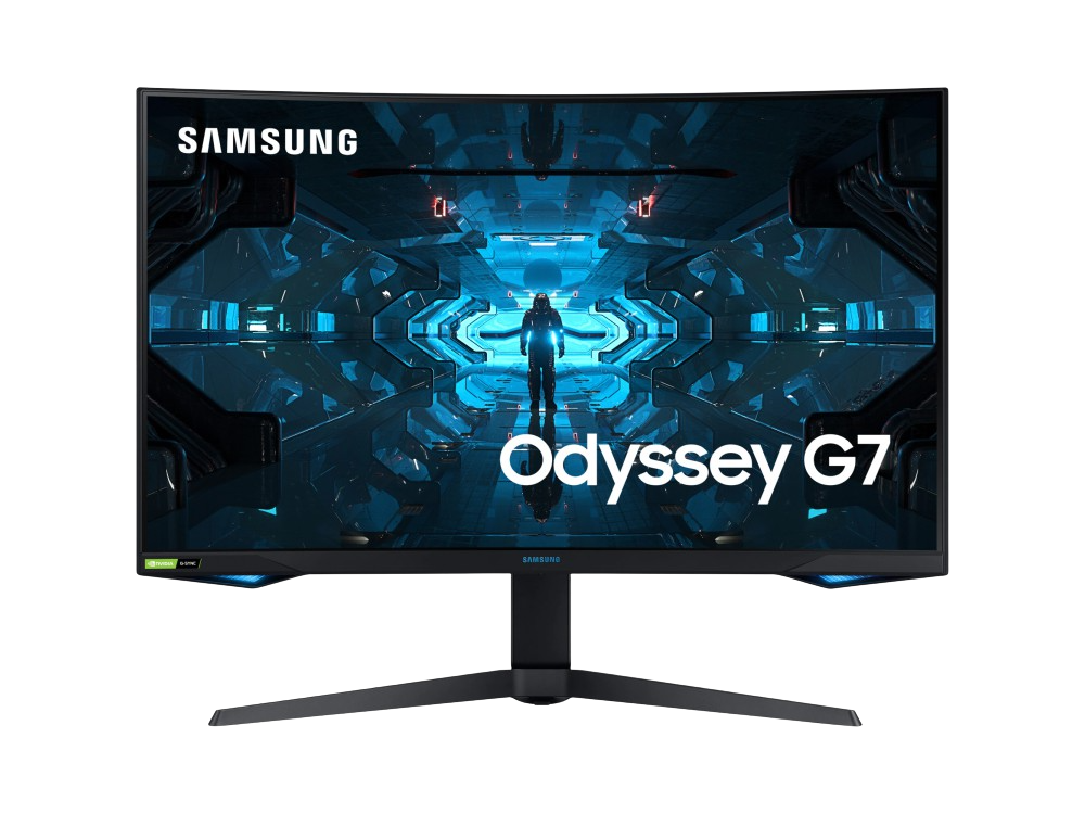 Monitor gaming - Samsung LC32G75TQSRXEN, 32" WQHD, VA, 1 ms, 240 Hz, Curvo, 1000R, HDR600, G-Sync®, Negro