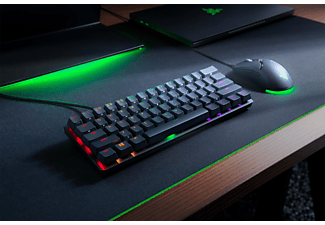 RAZER Gaming Tastatur Huntsman Mini, Klickend optischer Switch, USB-C, DE, RGB, Schwarz