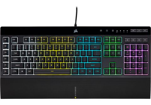 CORSAIR Gaming Tastatur MediaMarkt DE, Dome, K55 online PRO, RGB | Rubber Schwarz kaufen USB