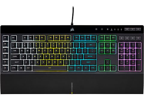 CORSAIR Gaming Tastatur K55 RGB PRO, USB, DE, Rubber Dome, Schwarz online  kaufen | MediaMarkt