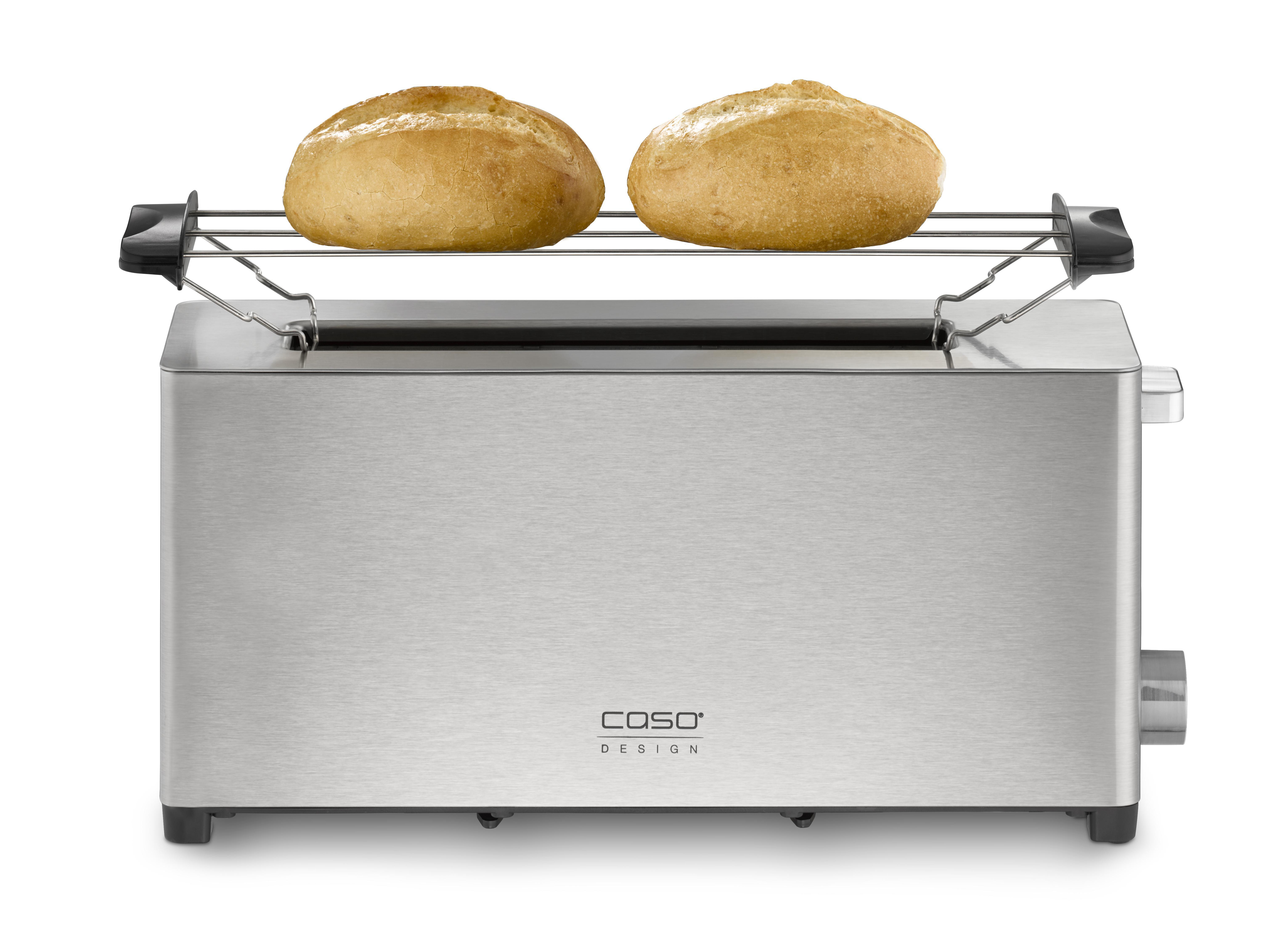 CASO Classico T2 Design Toaster Watt, Schlitze: (1050 1) Silber