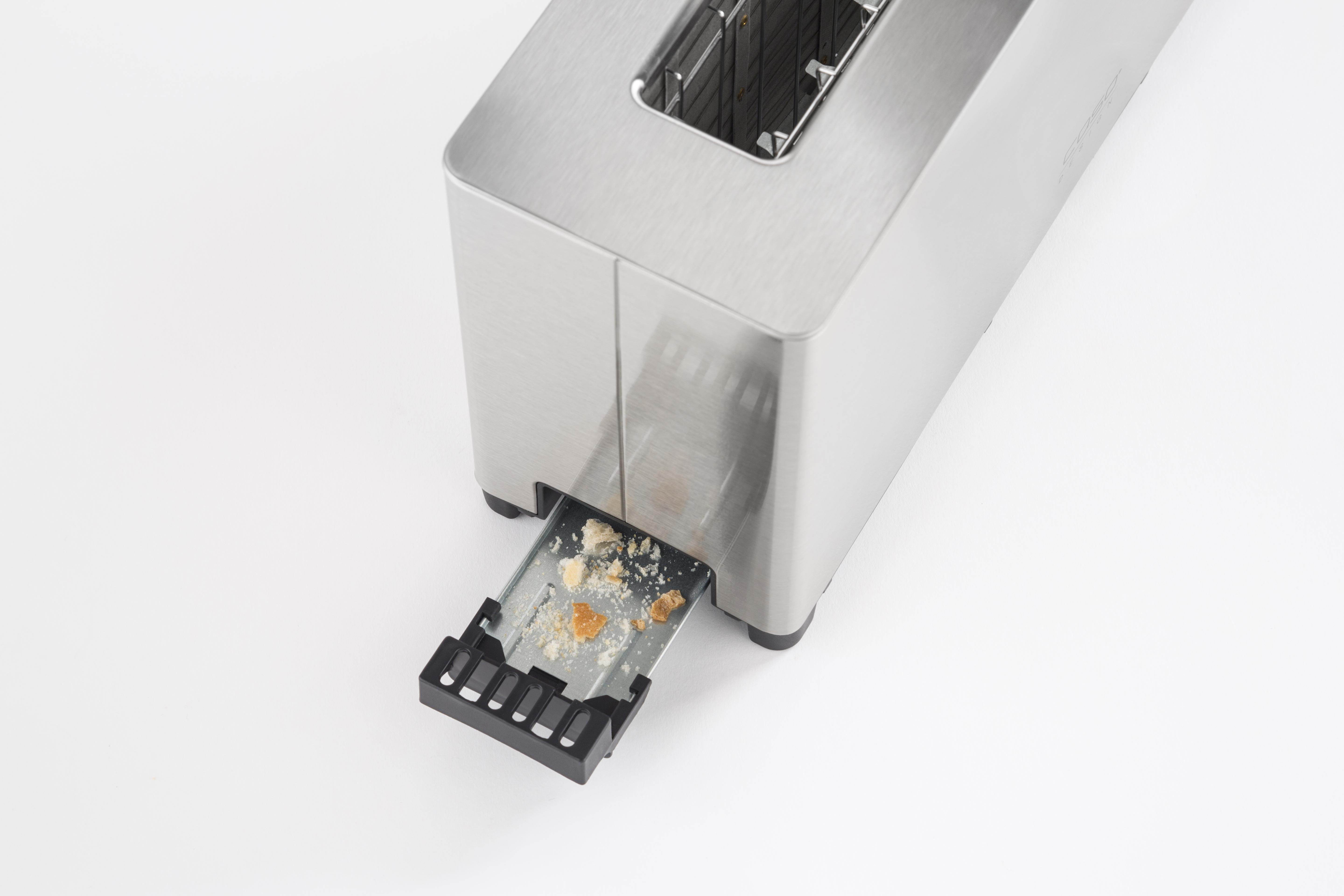 CASO Classico T2 Design Toaster Watt, Schlitze: (1050 1) Silber