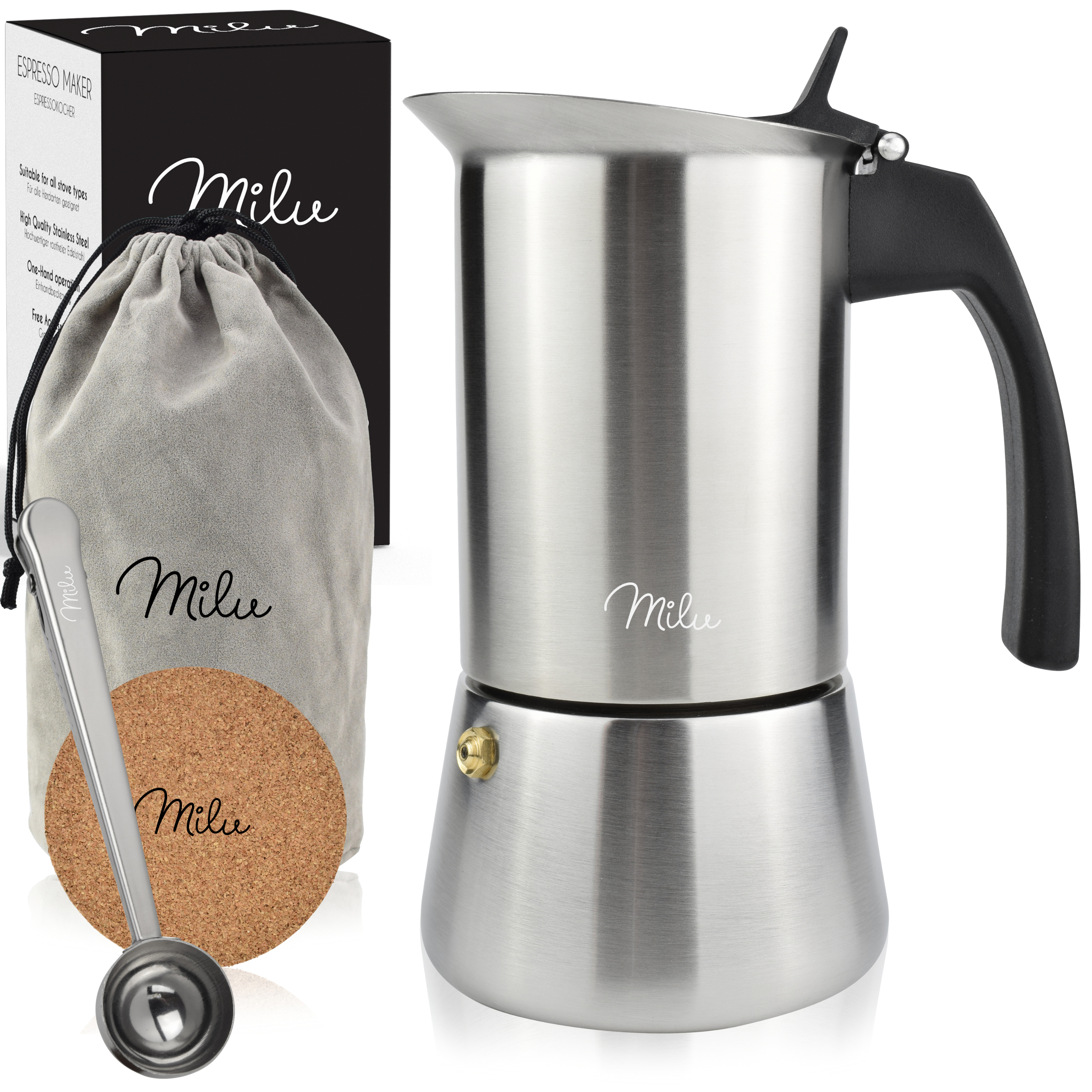 MILU 6598 6 Tassen Espressokocher Silber | MediaMarkt