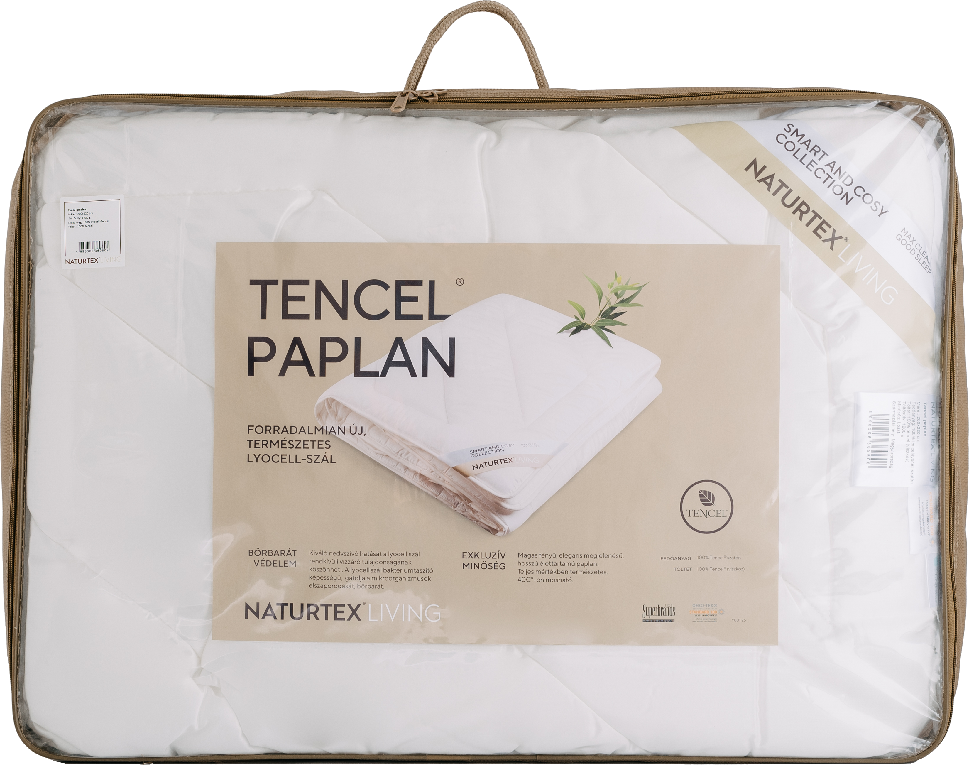 NATURTEX Tencel paplan, 140x200cm, 1000g