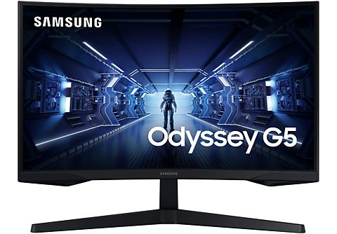 REACONDICIONADO Monitor gaming - Samsung Odyssey LC32G55TQWRXEN, 32" WQHD, Curvo, 1 ms, 144 Hz, FreeSync Premium, HDR10, Negro