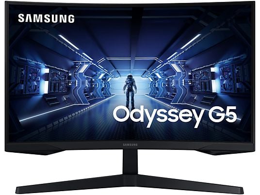 Monitor gaming - Samsung Odyssey LC32G55TQWRXEN, 32" WQHD, Curvo, 1 ms, 144 Hz, FreeSync Premium, HDR10, Negro